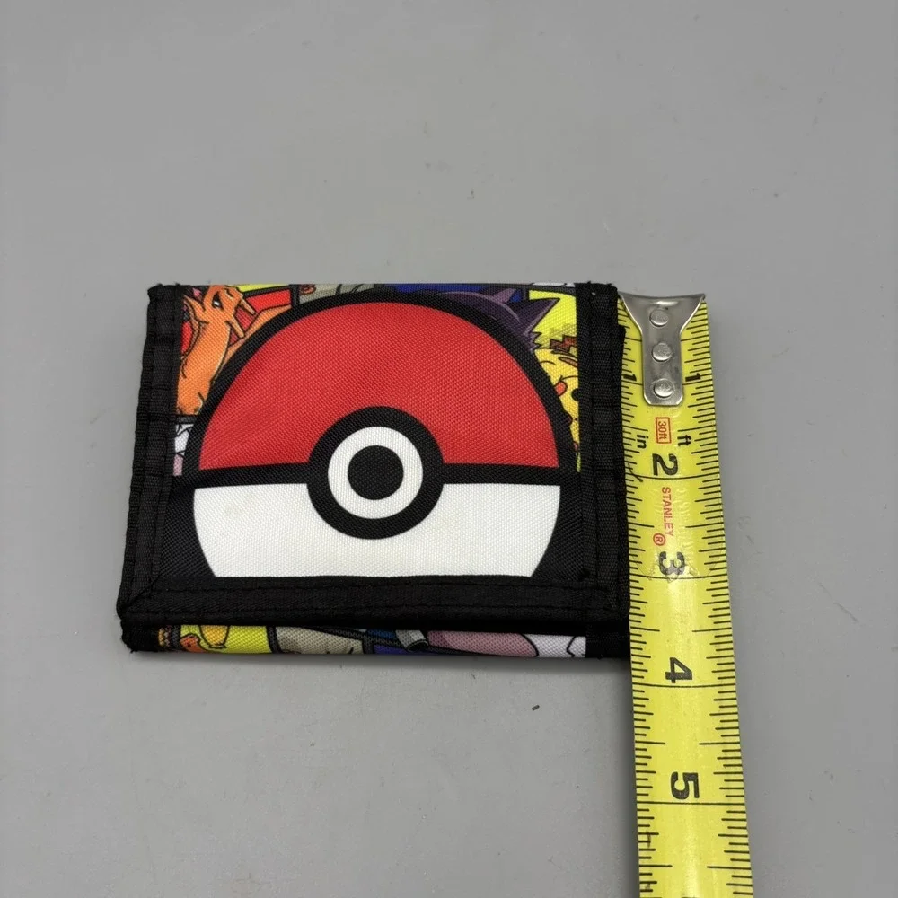 Pokemon‎ Wallet Pikachu Charizard Gengar Mewtwo Trifold Hook Loop Closure